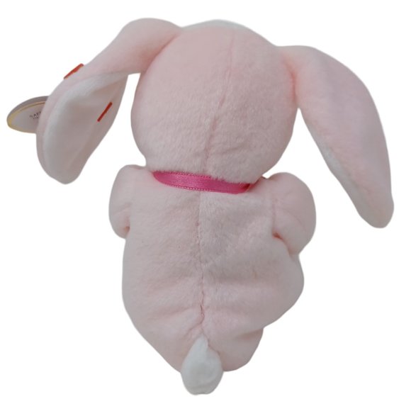 Ty Eggerton Bunny Rabbit Pink Retired Beanie Baby‎ Stuffed Animal Plush Toy 8" - Picture 4 of 7